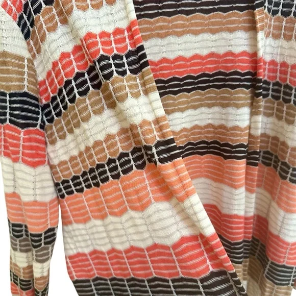 Nic & Zoe Open Front Cardigan Sweater  Silk Blend Women’s Size Petite Medium - Picture 4 of 5